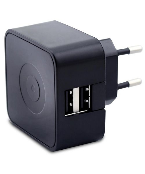 Muvit Thuislader 220V Duo USB 3.1Amp Zwart afbeelding 2