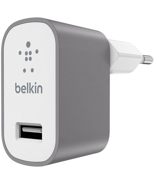Belkin Mixit Metallic Premium Thuislader 2.4A Grijs afbeelding 1