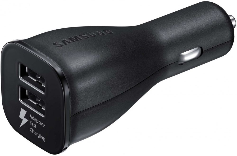 Samsung Fast Charging Dual Car Charger Micro-USB Autolader Zwart afbeelding 2