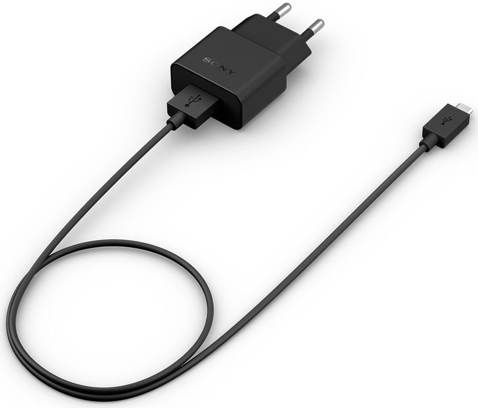 Sony UCH12 Quick Charge Oplader Micro-USB Snellader Zwart afbeelding 2
