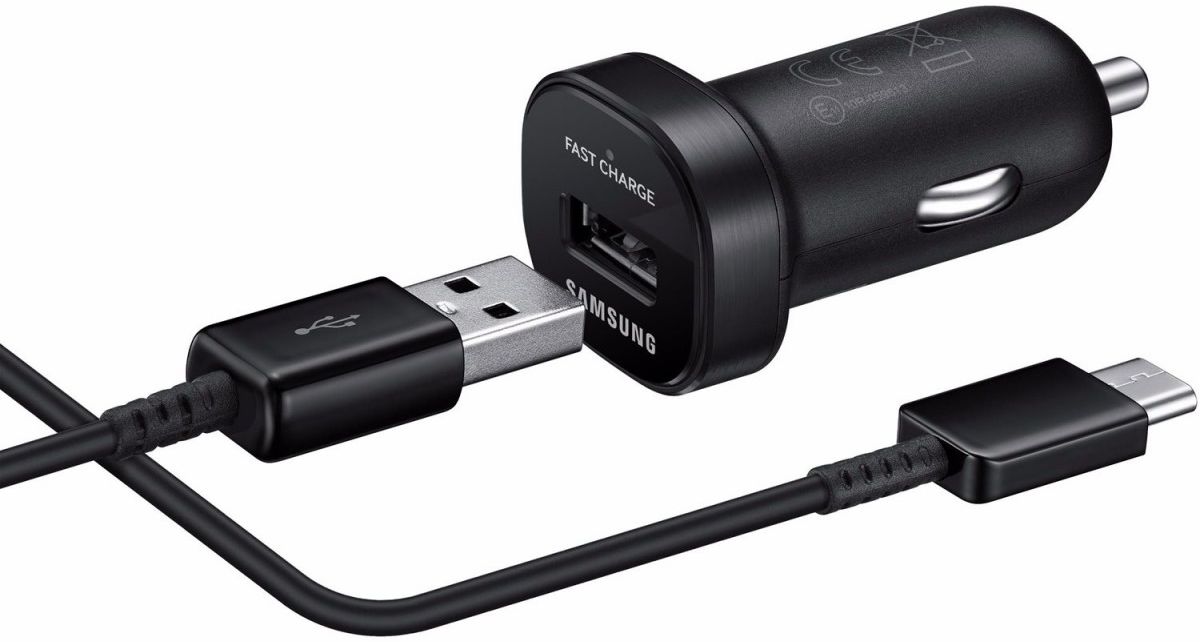 Samsung Fast Car Charge Adapter USB Type-C Autolader 2A Zwart afbeelding 1