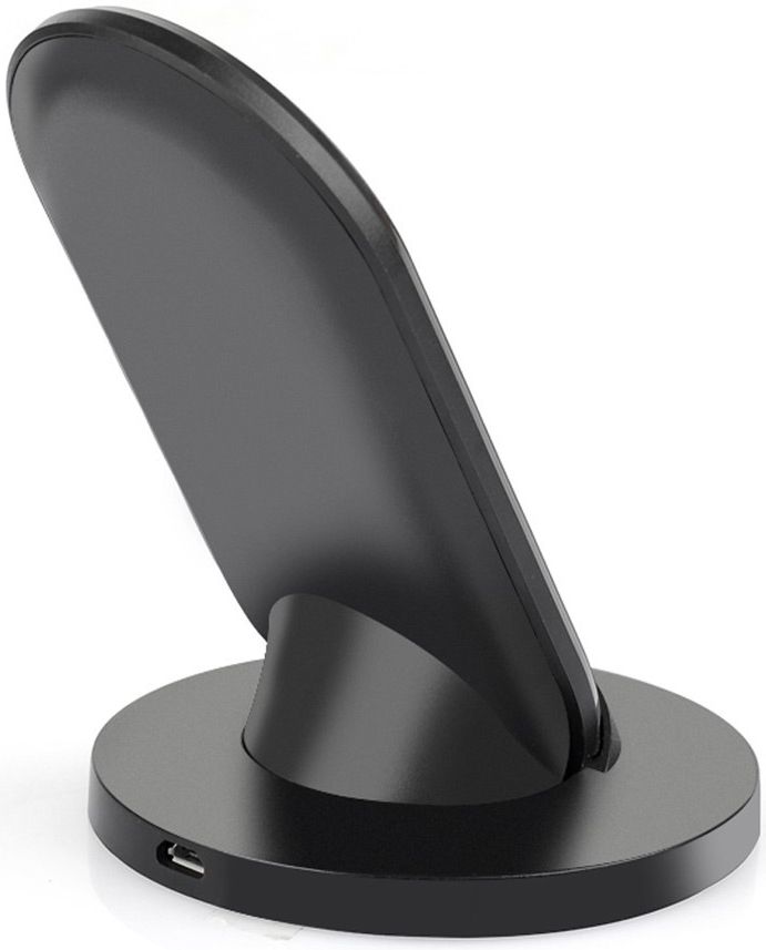 Stijlvolle Qi Draadloze Oplader Standaard Zwart afbeelding 3