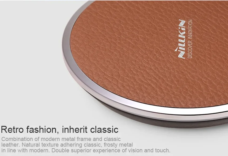Nillkin Magic Disk Fast Wireless Charger 10W Draadloze Oplader Wit afbeelding 6