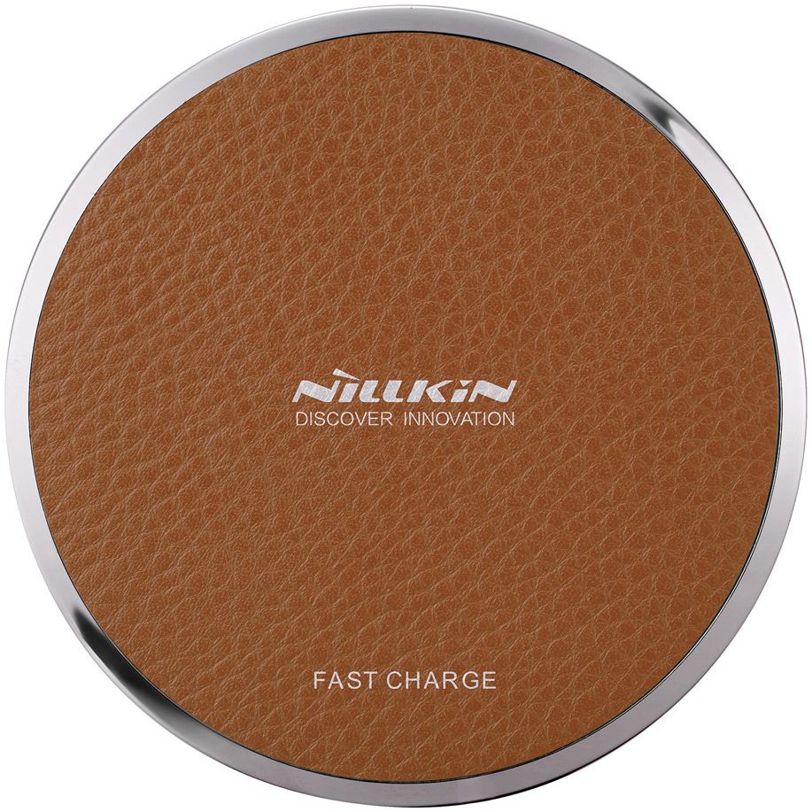 Nillkin Magic Disk Fast Wireless Charger 10W Draadloze Oplader Bruin afbeelding 1