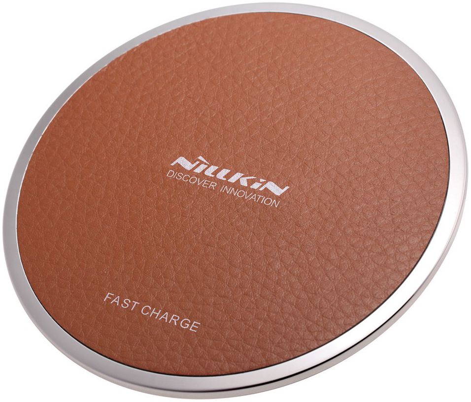 Nillkin Magic Disk Fast Wireless Charger 10W Draadloze Oplader Bruin afbeelding 8