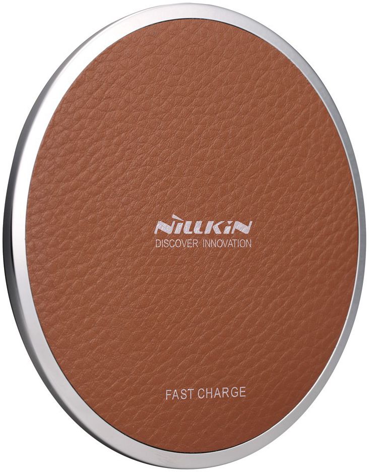Nillkin Magic Disk Fast Wireless Charger 10W Draadloze Oplader Bruin afbeelding 9