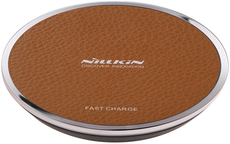 Nillkin Magic Disk Fast Wireless Charger 10W Draadloze Oplader Bruin afbeelding 2