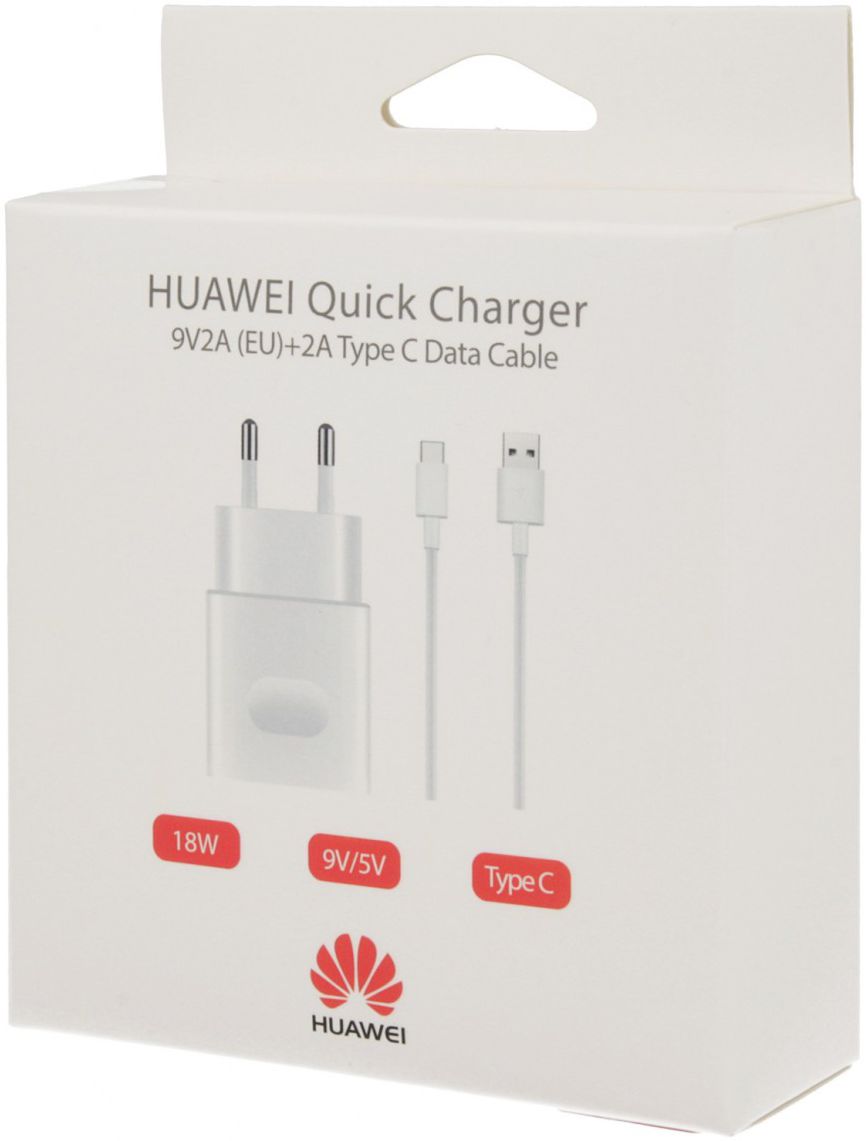 Originele Huawei Quick Charge oplader AP32 incl. USB-C Kabel Wit afbeelding 6