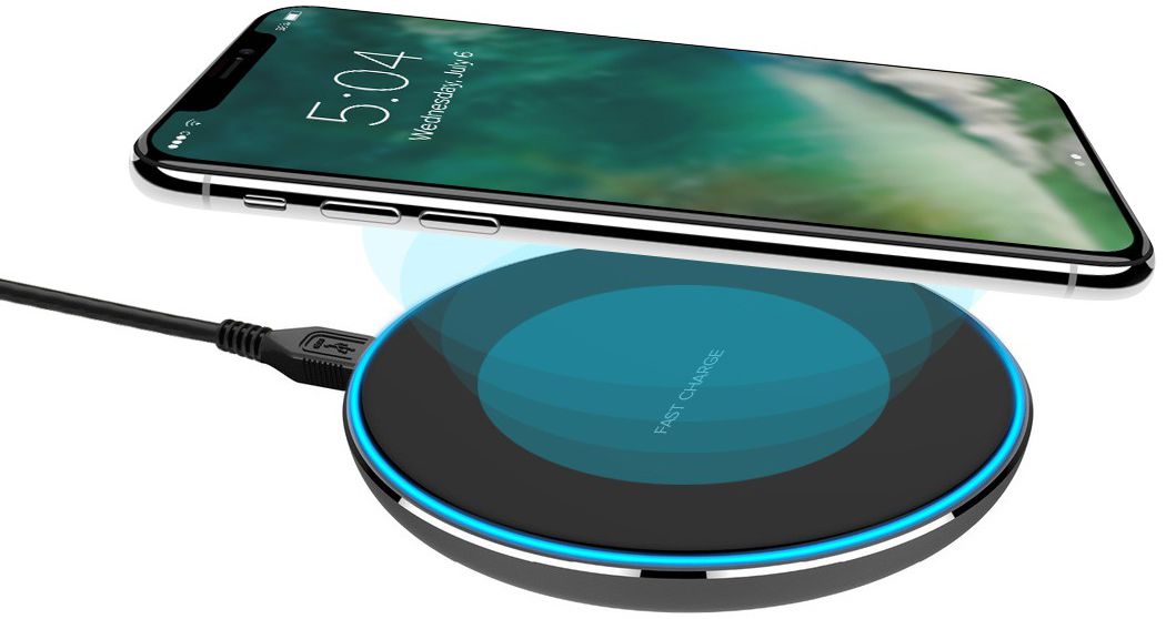 XQISIT Wireless Fast Charger Zwart afbeelding 1