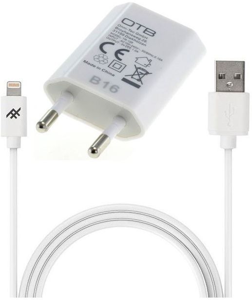 OTB Smartphone Apple Lightning Oplader met iFrogz Kabel Wit afbeelding 1