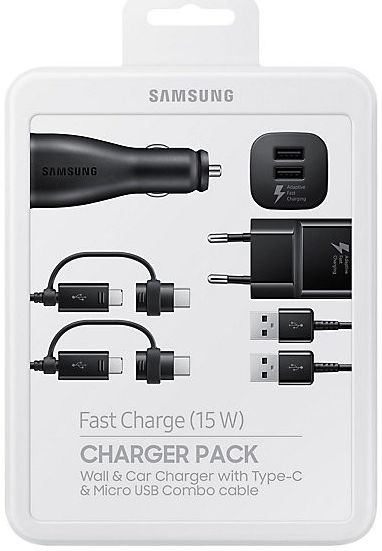 Samsung Power Pack EP-U3100 Lader Set met 2 Opladers en Kabel Zwart afbeelding 1