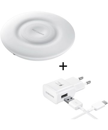 Originele Samsung Wireless Fast Charger Wit Opladers