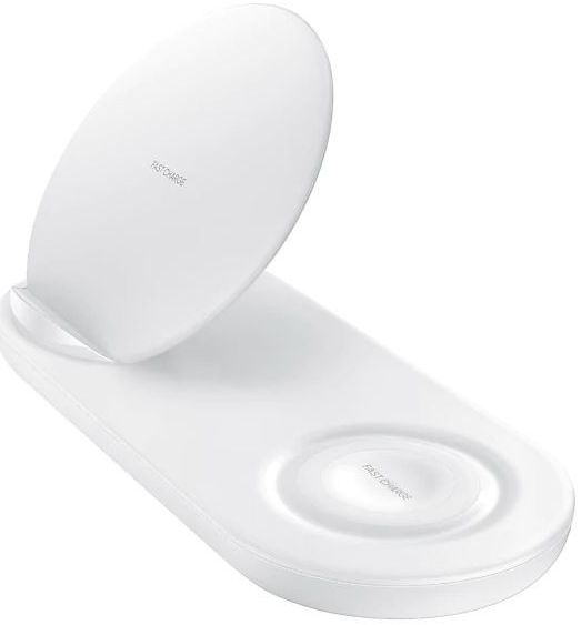 Originele Samsung Wireless Charger Duo Fast Charge Oplader USB-C Wit afbeelding 1