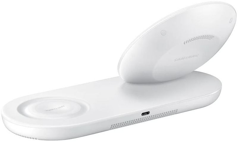 Originele Samsung Wireless Charger Duo Fast Charge Oplader USB-C Wit afbeelding 8