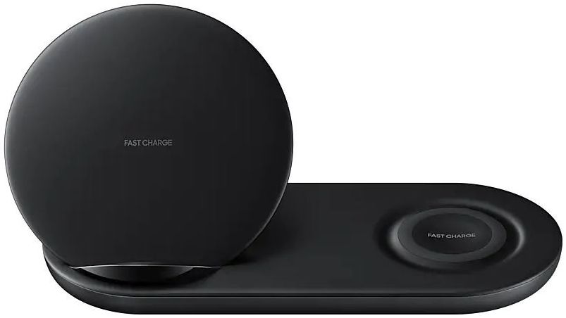 Originele Samsung Wireless Charger Duo Fast Charge Oplader USB-C Zwart afbeelding 2