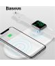 Baseus 2 in 1 Draadloze Oplader voor iPhone en Apple Watch Wit