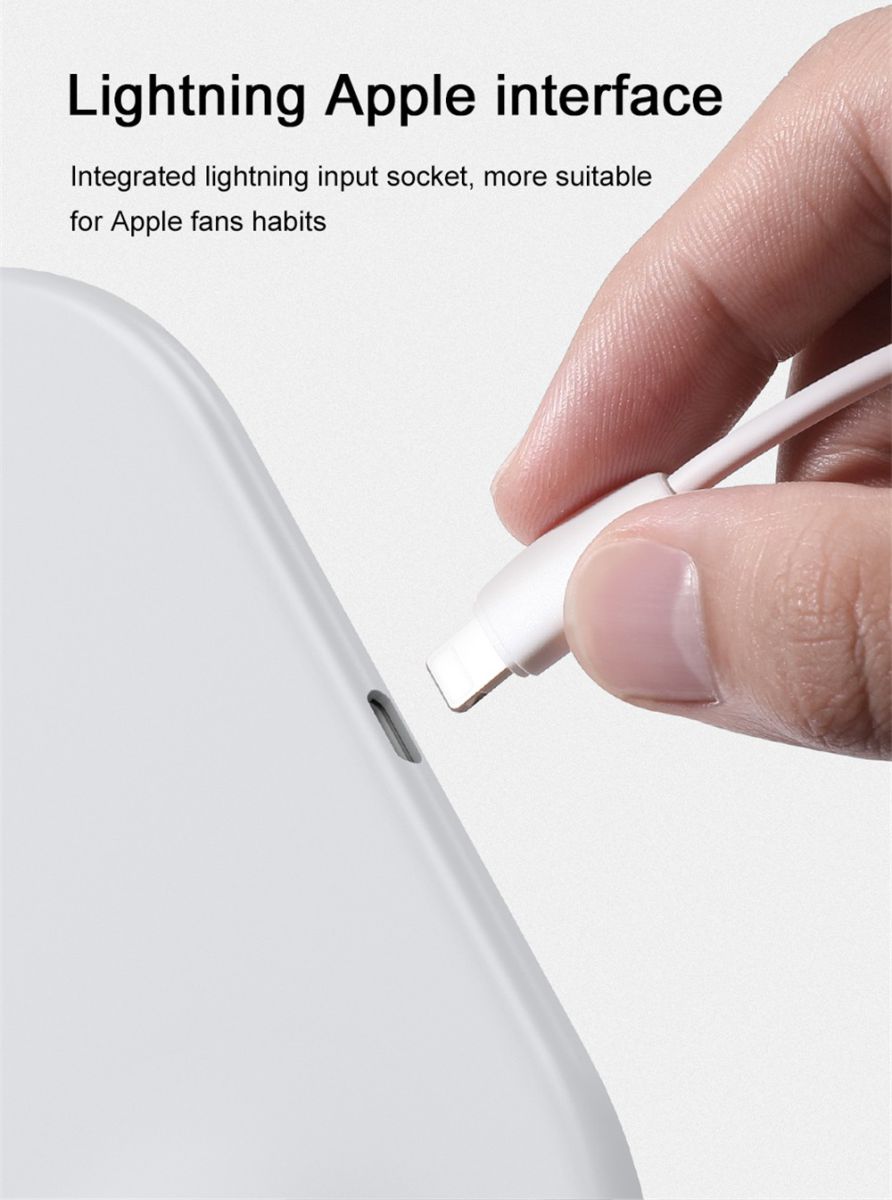 Baseus 2 in 1 Draadloze Oplader voor iPhone en Apple Watch Wit afbeelding 14