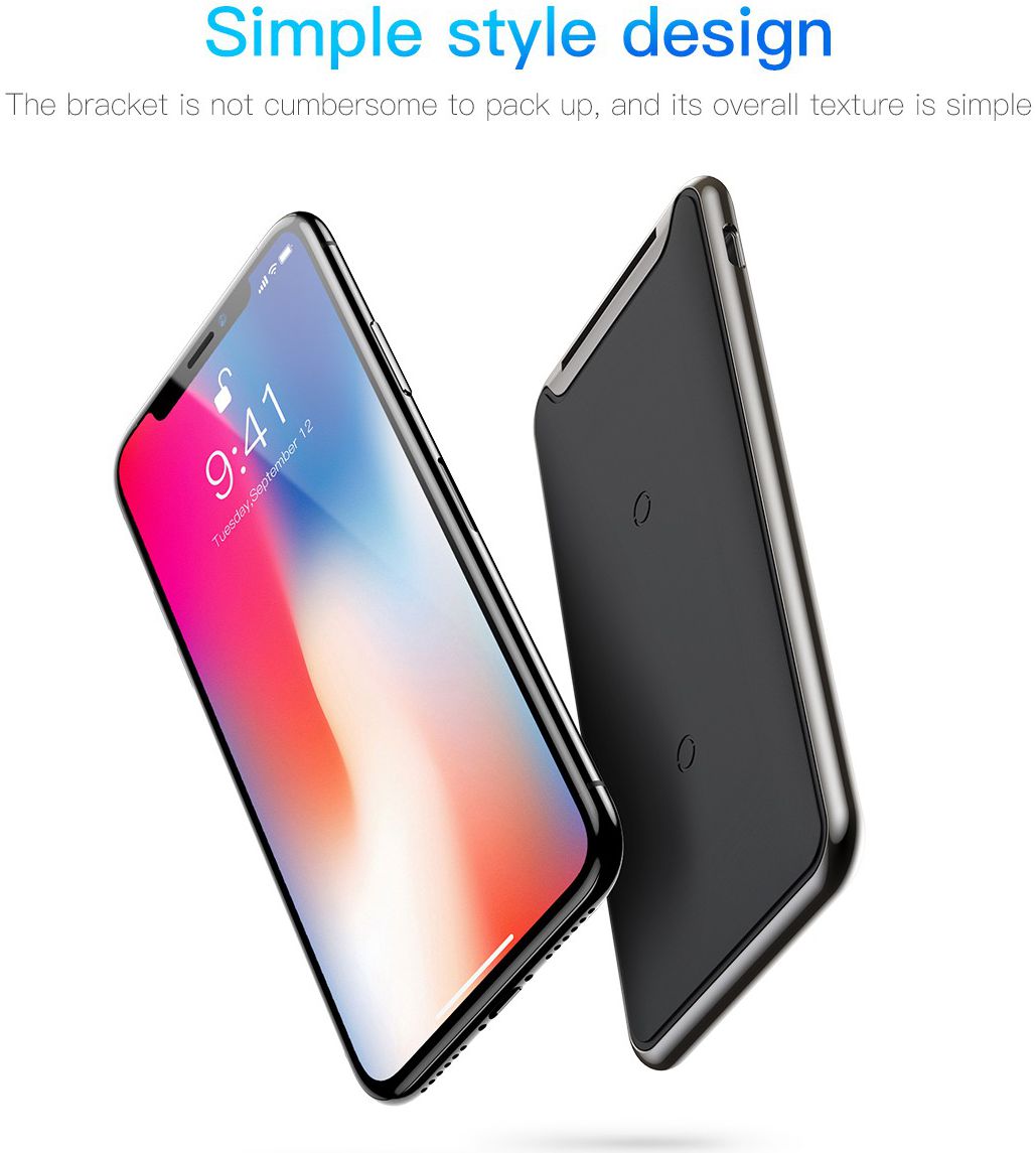 Baseus Wireless Fast Charger en Bureaustandaard Zwart afbeelding 6