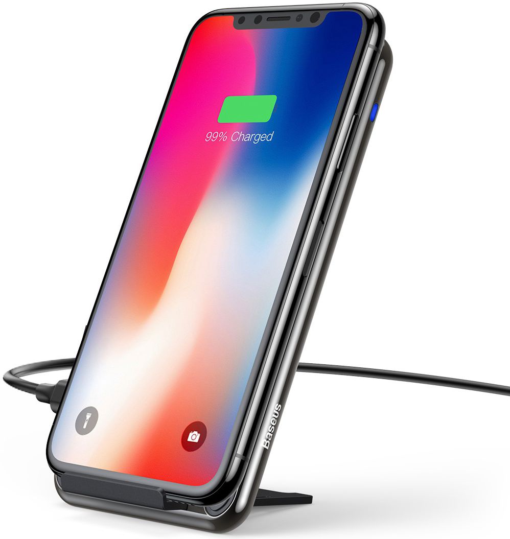 Baseus Wireless Fast Charger en Bureaustandaard Zwart afbeelding 1