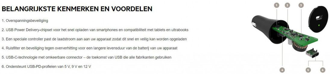 Belkin Fast Charge USB-C Autolader 27W afbeelding 10