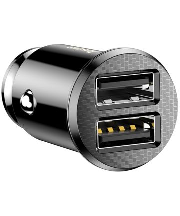 Baseus Dubbele USB Autolader 3.1A Zwart Opladers