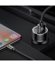 Baseus Dubbele Fast Charge Autolader met iPhone Kabel