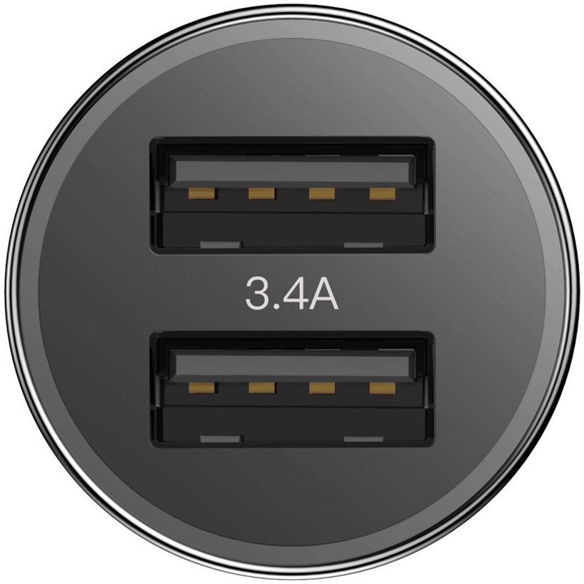Baseus Dubbele Fast Charge Autolader met iPhone Kabel afbeelding 4