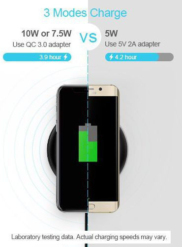 Baseus Draadloze Oplader 10W Fast Charge met Lightning Kabel Zwart afbeelding 11