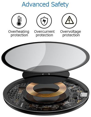 Baseus Qi Draadloze 10W Snellader Wit afbeelding 5
