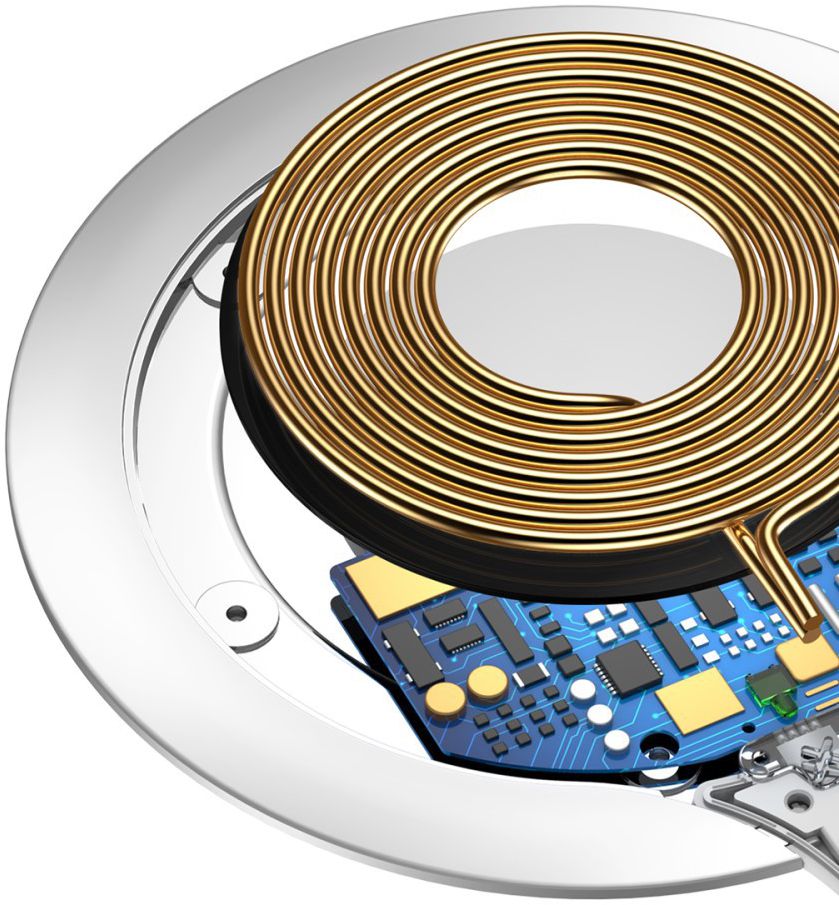 Baseus Metal Qi Draadloze 7.5W Snellader Wit afbeelding 7