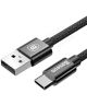 Baseus Small Screw Dubbele USB Autolader met USB-C Kabel Zwart