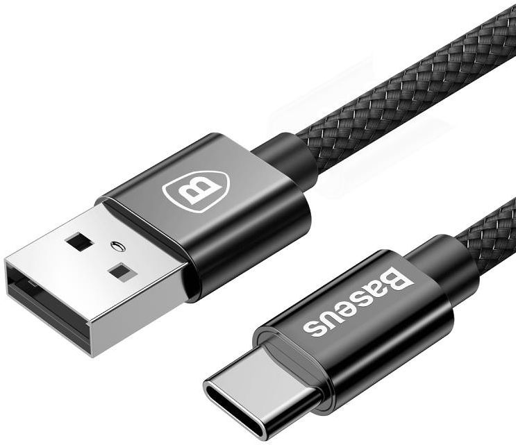 Baseus Small Screw Dubbele USB Autolader met USB-C Kabel Zwart afbeelding 8