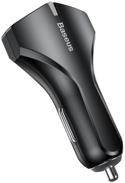 Baseus Small Rocket QC3.0 Dubbele USB Autolader Zwart afbeelding 5