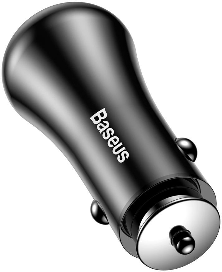 Baseus Gentry Dual USB Quick Charge 3.0 Autolader Zwart afbeelding 3