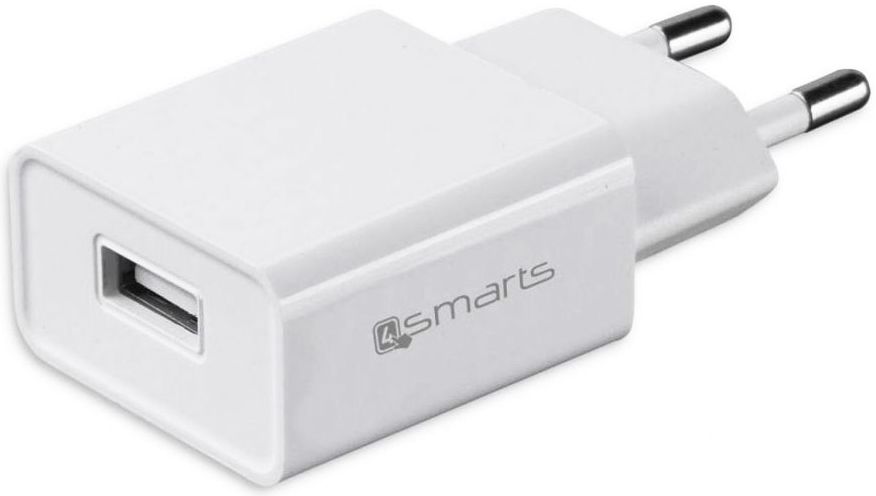 4smarts 12W USB-A Adapter met iPhone Lightning Kabel 1 Meter 2.4A Wit afbeelding 5