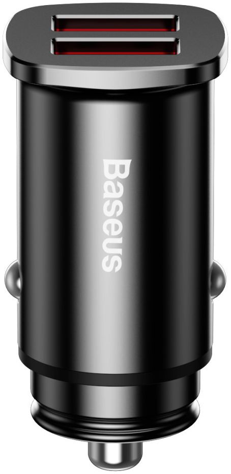 Baseus Square Dual USB Autolader Zwart afbeelding 3