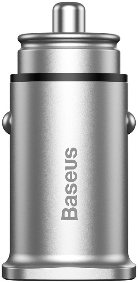 Baseus Square Dual USB Autolader Zilver afbeelding 3