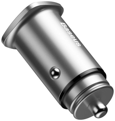 Baseus Square Dual USB Autolader Zilver afbeelding 4