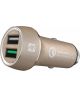 iFrogz Dual-USB Quick Charge 3.0 Autolader 2.4A Goud