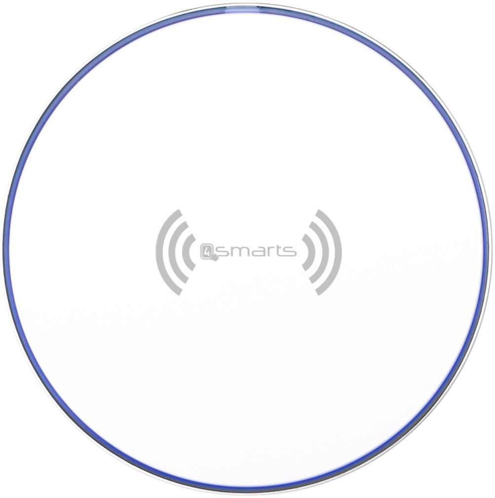 4Smarts VoltBeam Draadloze Oplader 10W Fast Charge + Kabel 1M Wit afbeelding 2