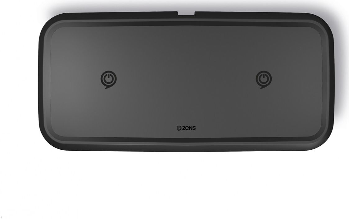 ZENS Dual Smartphone QI Draadloze Oplader Zwart afbeelding 4