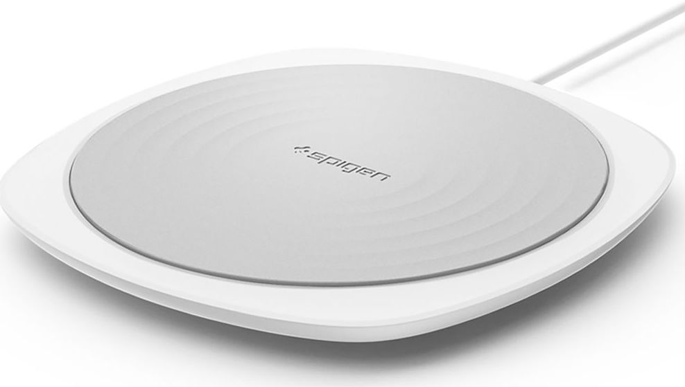 Spigen Essential F305W Universele Wireless Fast Charger (9W) Wit afbeelding 2