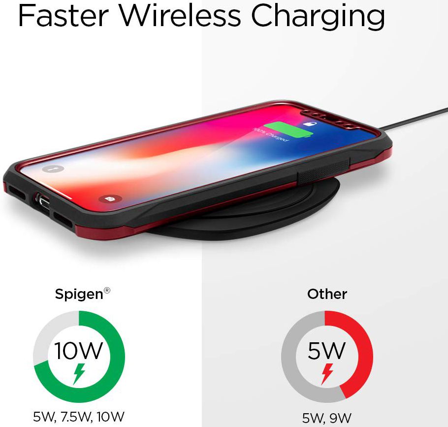 Spigen Essential F305W Universele Wireless Fast Charger (9W) Wit afbeelding 6