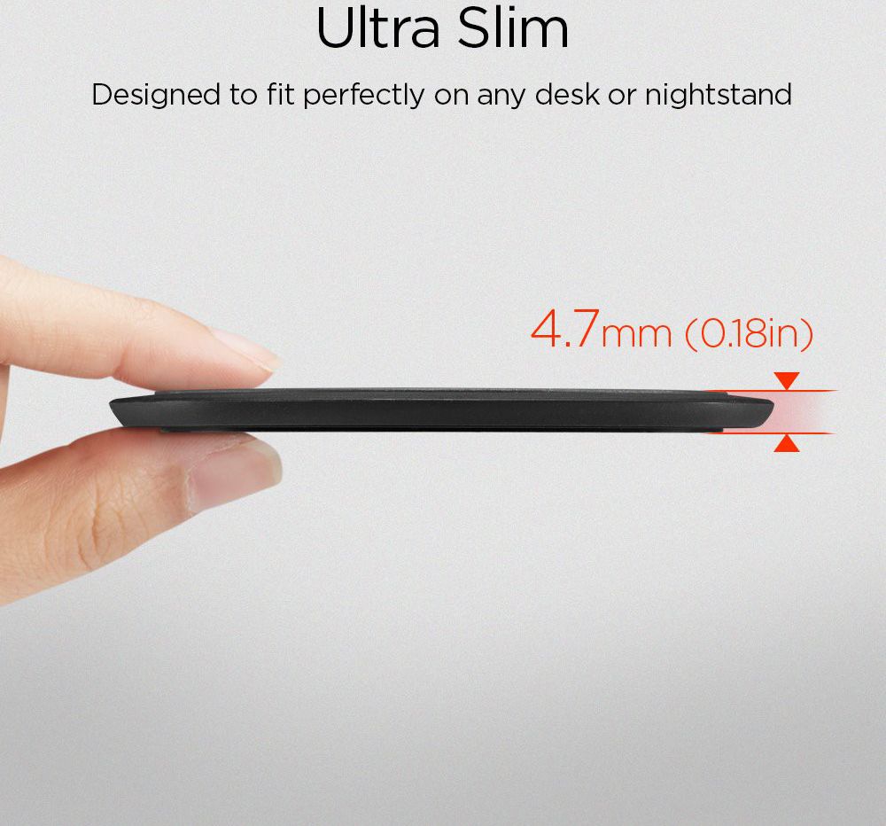 Spigen Essential F305W Universele Wireless Fast Charger (9W) Wit afbeelding 8