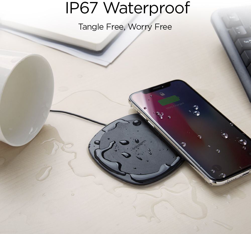 Spigen Essential F305W Universele Wireless Fast Charger (9W) Wit afbeelding 9