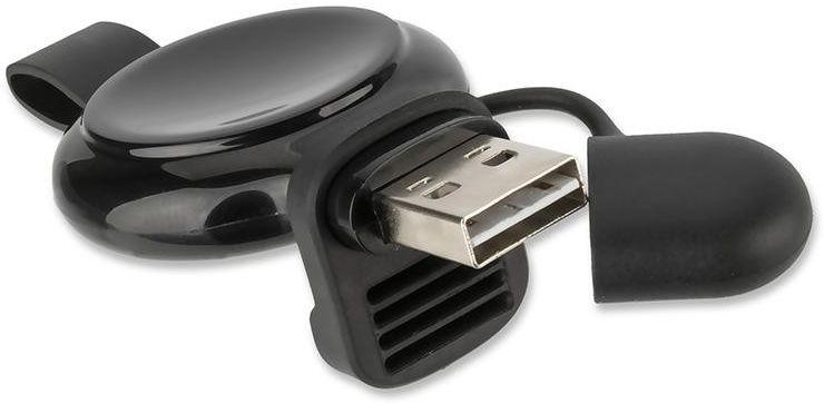 4Smarts Draadloos Opladen Adapter Apple Watch 1/2/3/4 Zwart afbeelding 1