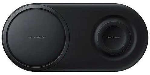 Samsung Charger Duo Pad EP-P5200 Draadloze Fast Charge Oplader Zwart afbeelding 1