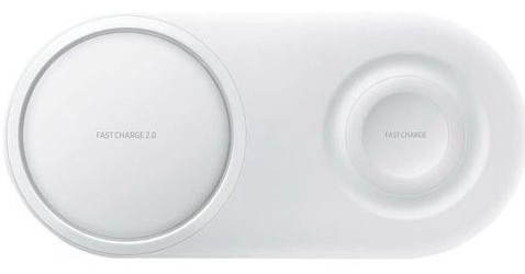 Samsung Charger Duo Pad EP-P5200 Draadloze Fast Charge Oplader Wit afbeelding 2
