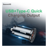 Baseus Fast Charge Autolader 30W USB + USB-C Zwart afbeelding 5