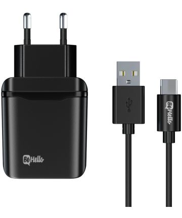 BeHello Quick Charge 3.0 USB-C Oplader Zwart Opladers